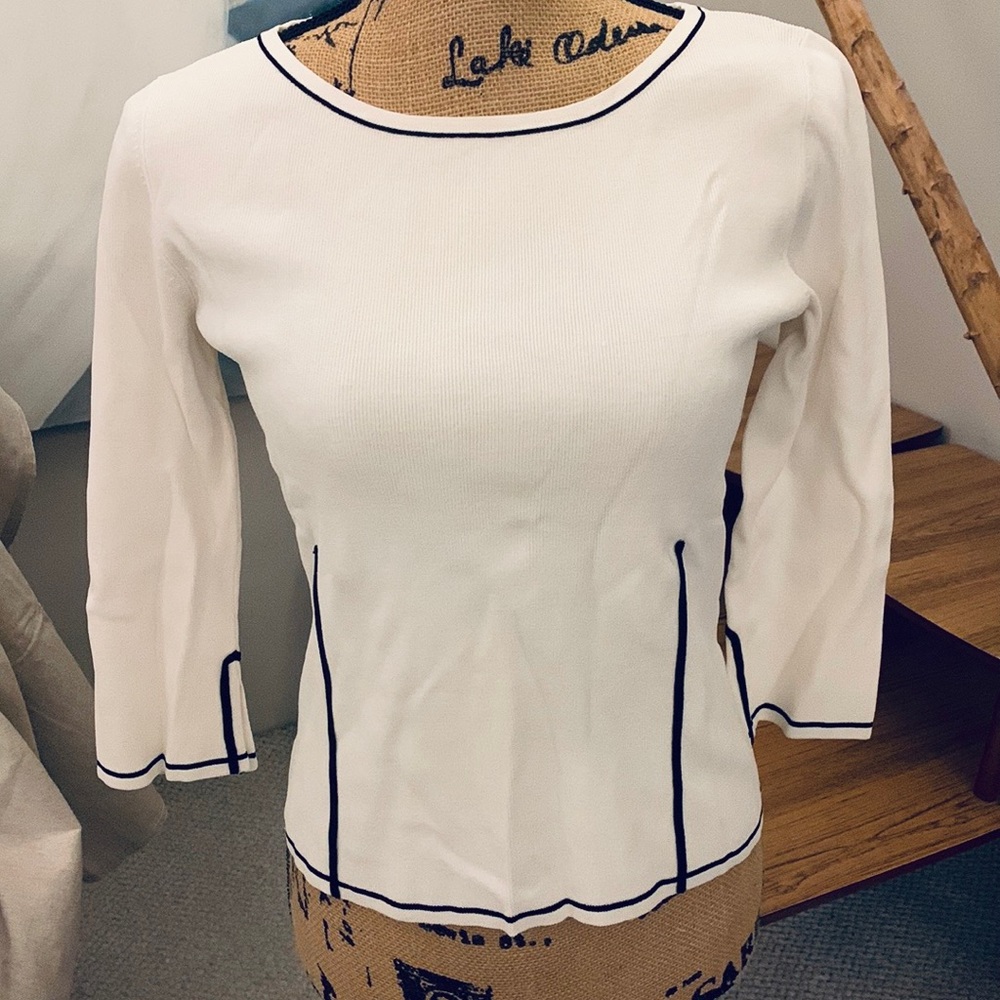 Pointelle dress sweater size S